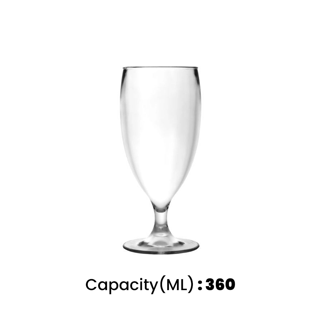 Tribeca  Premium Polycarbonate Pc Clear Goblet 360 ml, BOX QUANTITY 40 PCS