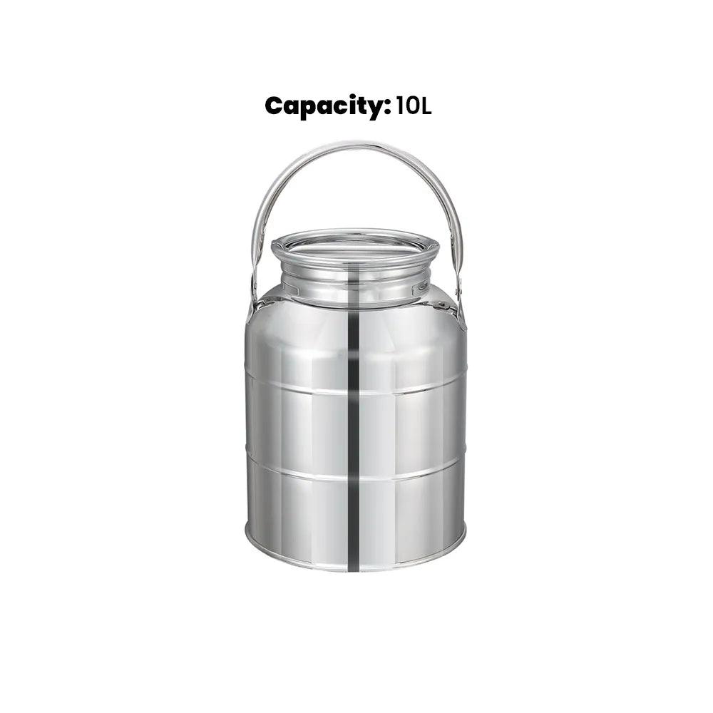 Pradeep Milk Can Without Tap Pipe Handle 10L - HorecaStore