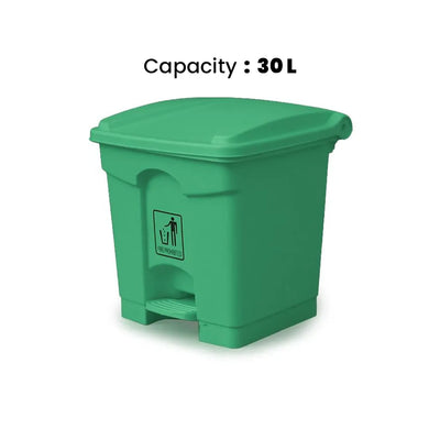 THS AF07330 Green Garbage Pedal Bin 30L