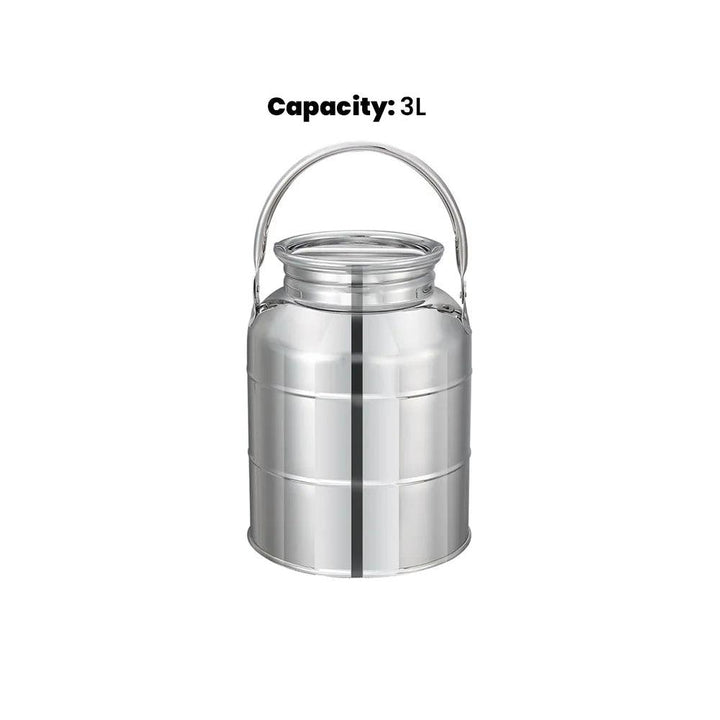 Pradeep Milk Can Without Tap Pipe Handle 3L - HorecaStore