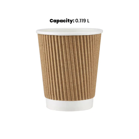 hotpack ripple paper cup 119 ml 1000 pcs