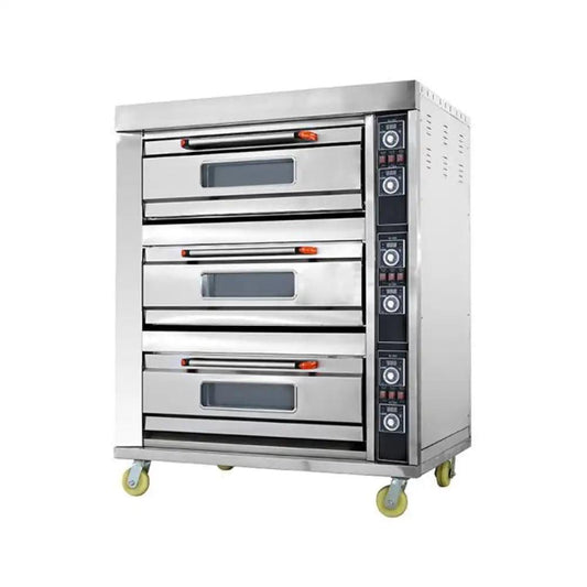 capinox edo 39l tripple deck electric oven stainless steel 171 x 82 x 164 cm capacity 3 layers 6 trays