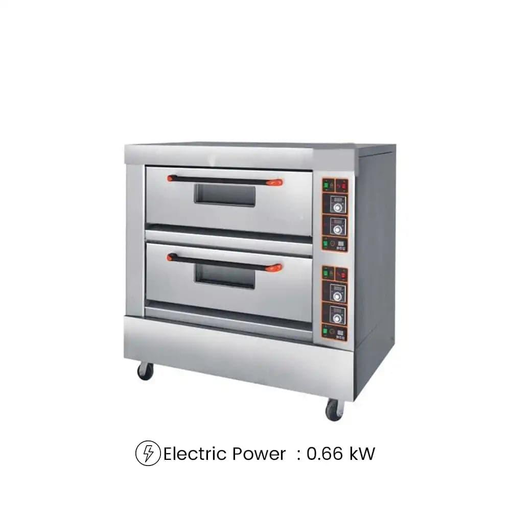 capinox gdo 24 l double deck gas oven stainless steel 131 x 88 x 126 cm capacity 2 layers 4 trays