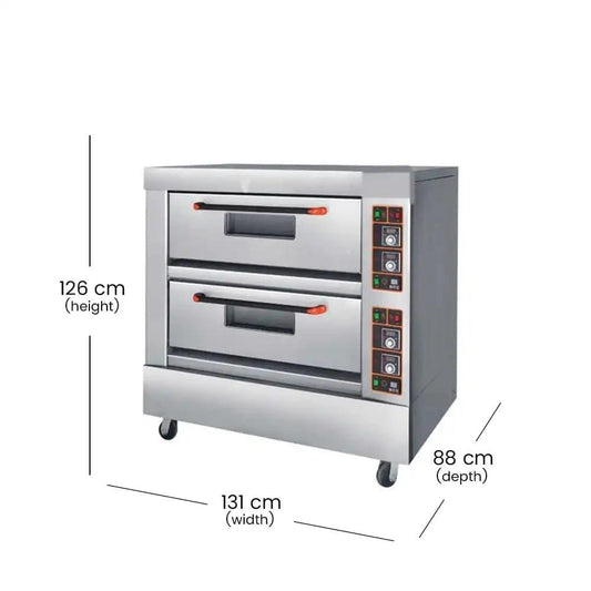 capinox gdo 24 l double deck gas oven stainless steel 131 x 88 x 126 cm capacity 2 layers 4 trays