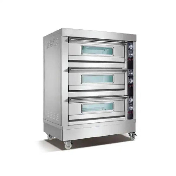 capinox wfc 306d stainless steel electric oven with timer infrared heating mechanism large scale visual glass 3 layers and 6 trays electric power 19 8 kw 126 x 84 x 155 cm