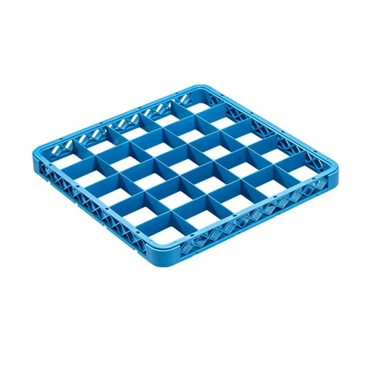 Chef360 Blue 25 Compartment Plastic Glass Rack Extender, 50 x 50 x 10 cm