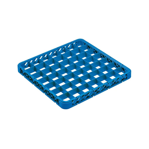 Chef360 Blue 49 Compartment Plastic Glass Rack Extender, 50 x 50 x 10 cm