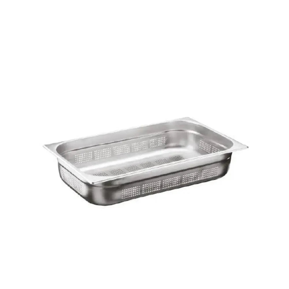 Chef360 USA 18/10 Stainless Steel Perforated GN Pan 1/1  20 cm Deep