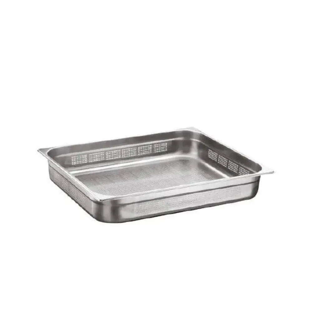 Chef360 USA 18/10 Stainless Steel Perforated GN Pan 2/1 15 cm Deep