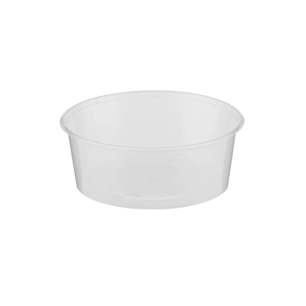 Hotpack CIear Microwave Round Container Without Lid, 6.5 x 11 x 9 cm, 400 mI, 500 PCs