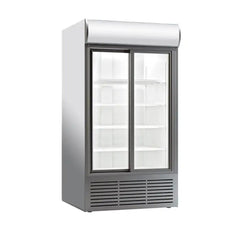 Coldera CL 1300 SLDC Electric Double Sliding Door Visi Cooler With Canopy 1083 L, Power 220-240V/50Hz, 120 X 83.5 X 200 cm