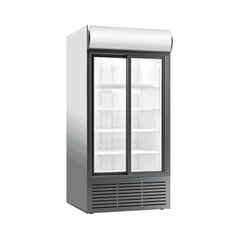 Coldera CL 900 SLDC Electric Double Sliding Door Visi Cooler With Canopy 852 L, Power 220-240V/50Hz, 110 X 69 X 200 cm