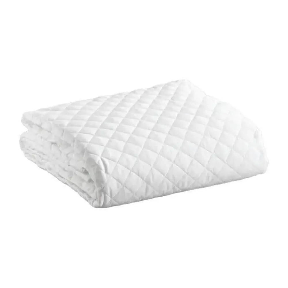 Comfort Quilted Mattress Protector Queen 100 % Cotton,150 x 200 + 30 cm,  Breathable, Soft, Noiseless Fitted, Diamond Pattern