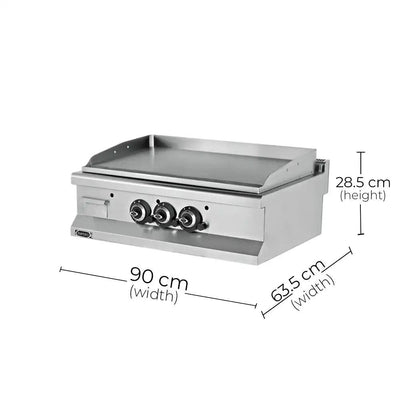 Empero EMP.6IG030-K-LPG Gas Grill Smooth Chrome Plate, Power 19.5kW, 90x63.5x28.5 cm - HorecaStore