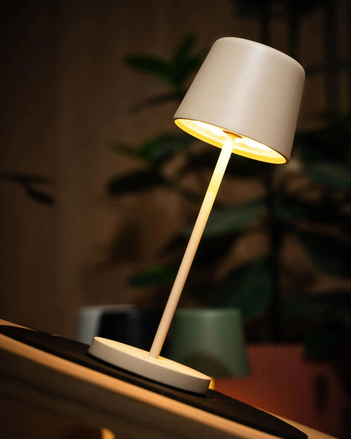 Silwy Monaco Table Lamp  (H 21 cm), Sand