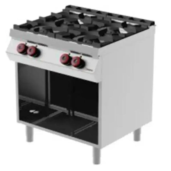 Desco FAG72M00 Gas Range 4 Open Flame Burners With Gas Oven, Power 25 kW