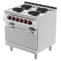 Desco PEE72M00 Electric Range 4 Round Plates with Electric Oven 6 Switch, Power 16 kW