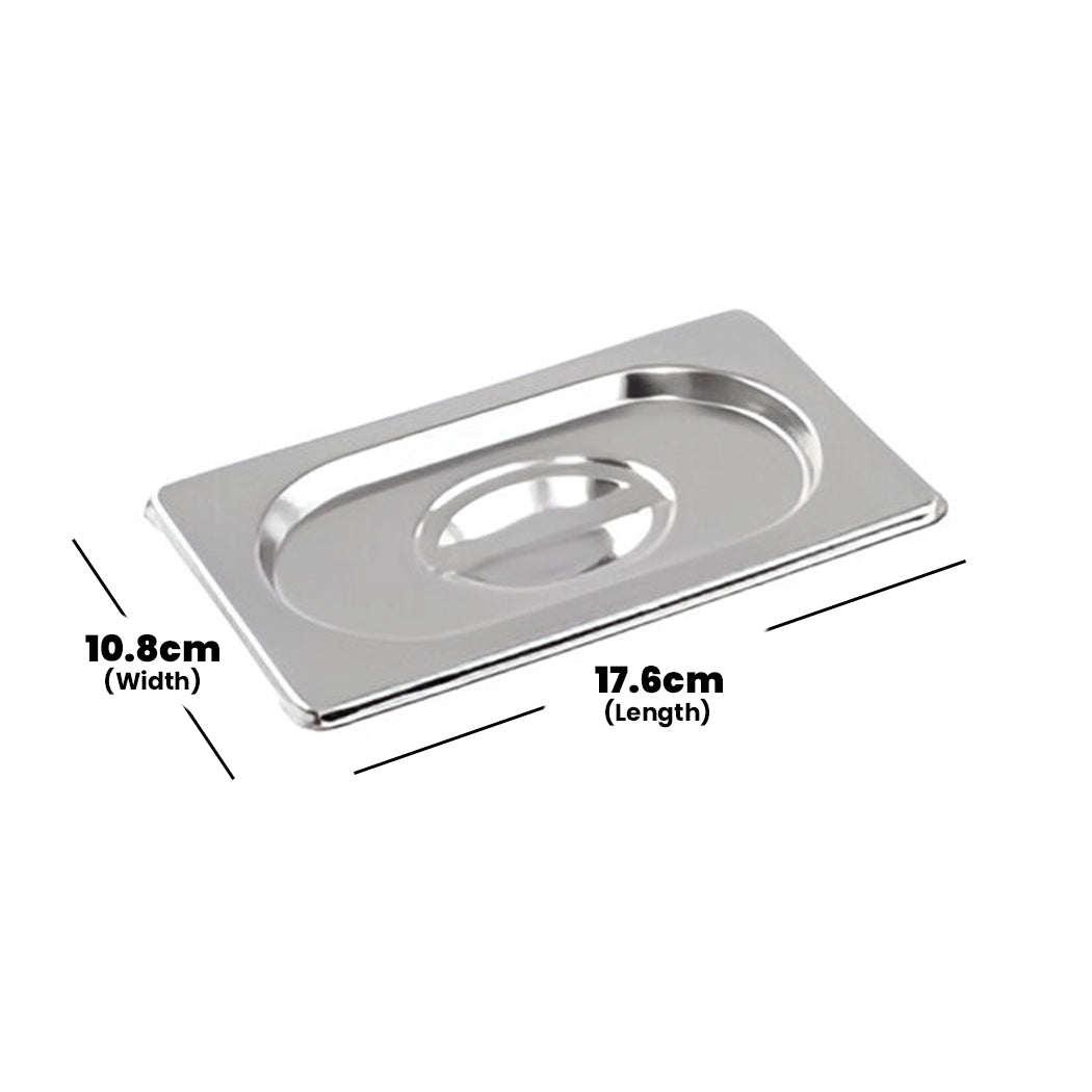 Viraj Stainless Steel GN 1/9 Pan With Lid