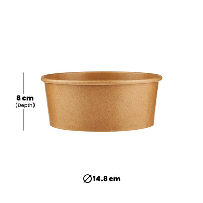 hotpack kraft paper salad bowl 947 ml 360 pcs