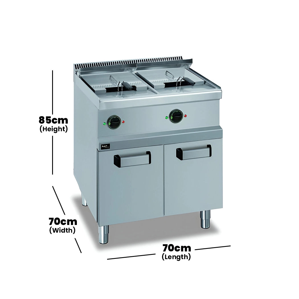 apach-cook-line-stainless-steel-electric-fryer-apfe-77p-pl-with-dual-tanks-of-13-ltr