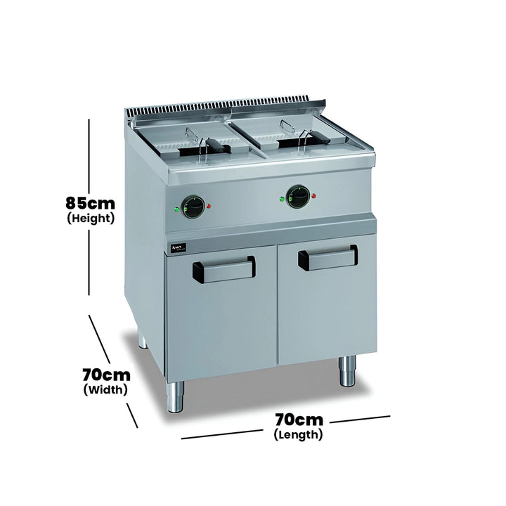 apach-cook-line-stainless-steel-electric-fryer-apfe-77p-pl-with-dual-tanks-of-13-ltr