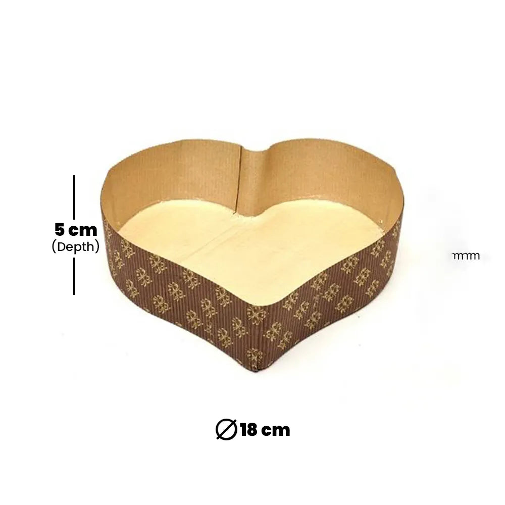 hotpack heart shaped baking paper mould 18 x 5 cm 600 pcs