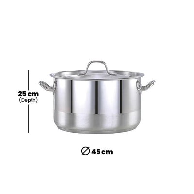 Pradeep Professional Cookpot Ø45 x 25cm - 40L - HorecaStore