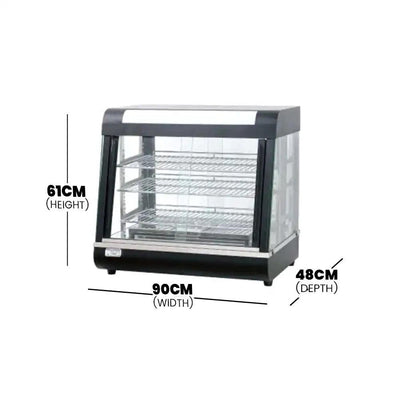 Lava Inox HW 60 2 Food Display Warmer, 3 Shelves, Power 1.84 kW, 90 x 48 x 61 cm   HorecaStore