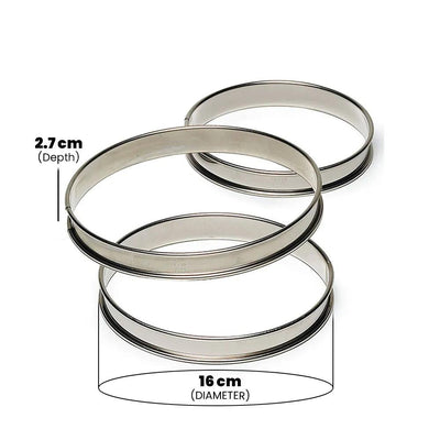 Gobel Deep Tart Ring Rolled Edges Ø 16 x 2.7 cm   HorecaStore