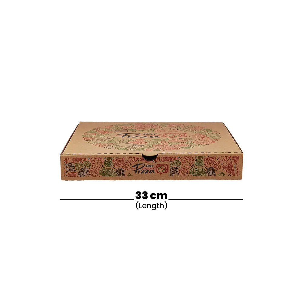 hotpack printed pizza box 33 x 33cm 100 pcs