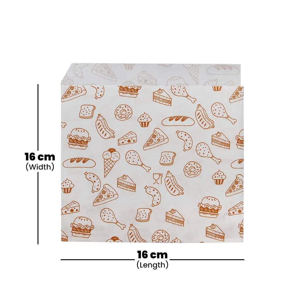 hotpack brown pocket paper wrap large 16 x 16 cm 1000 pcs