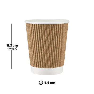 hotpack ripple paper cup 355 ml 500 pcs