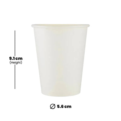 hotpack singie wall white paper cup 237 ml 1000 pcs