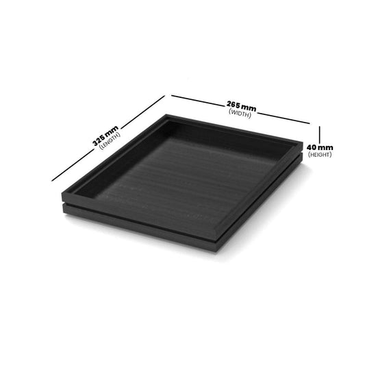 wundermaxx display tray black gn 1 2 h40mm