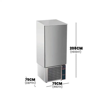 Tecnodom ATT20 Blast Chiller, Capacity 20 x GN 1/1 Trays, Power 2.04 kW, 75 x 75 x 208 cm - HorecaStore