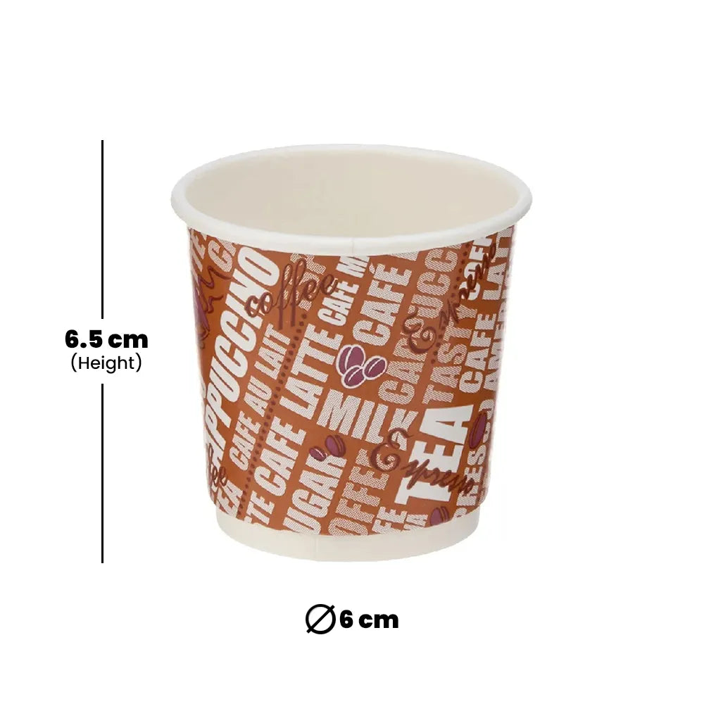 hotpack double wall ripple paper cup 119 ml 1000 pcs