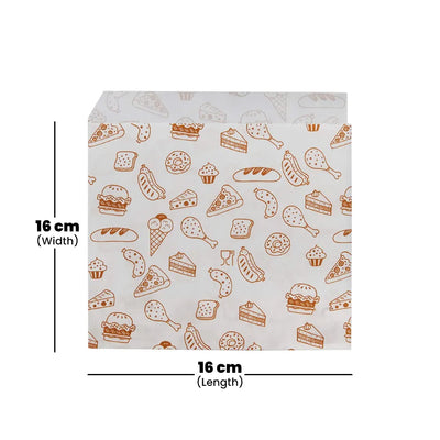 hotpack printed pocket paper wrap large 16 x 16 cm 1000 pcs