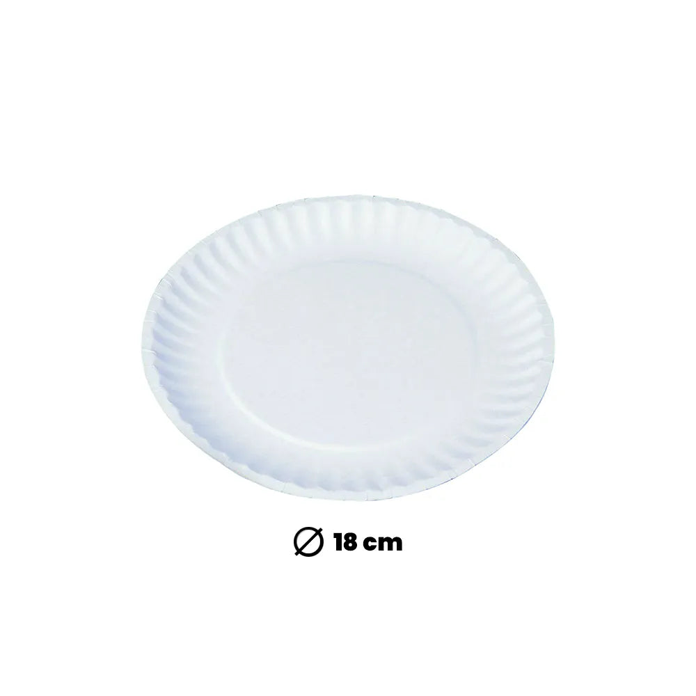 hotpack paper plate 18 cm 1200 pcs