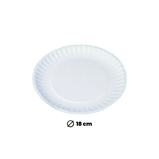 hotpack paper plate 18 cm 1200 pcs