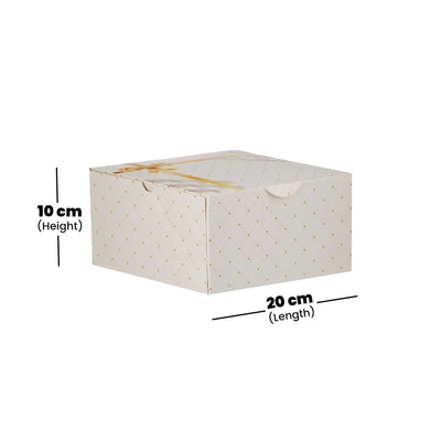 hotpack printed cake paper box 20 x 20 x 10 cm 100 pcs