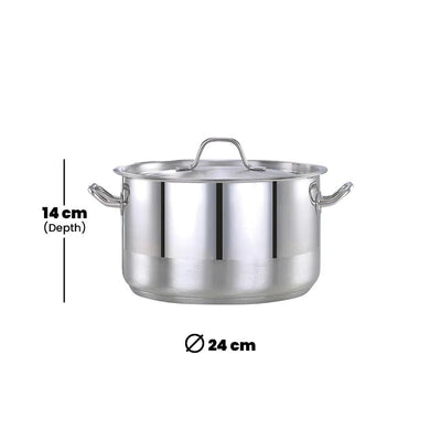 Pradeep Professional Cookpot Ø24 x 14cm - 6L - HorecaStore