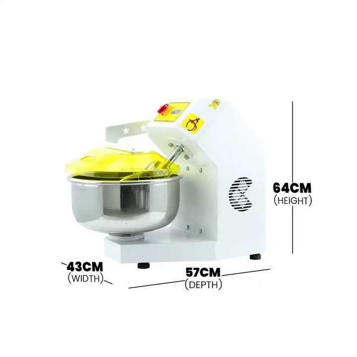 HNC HHY-10MK Dough Kneading Machine, 10 kg Flour Capacity 0.37 kW, 64 x 43 x 57 cm - HorecaStore