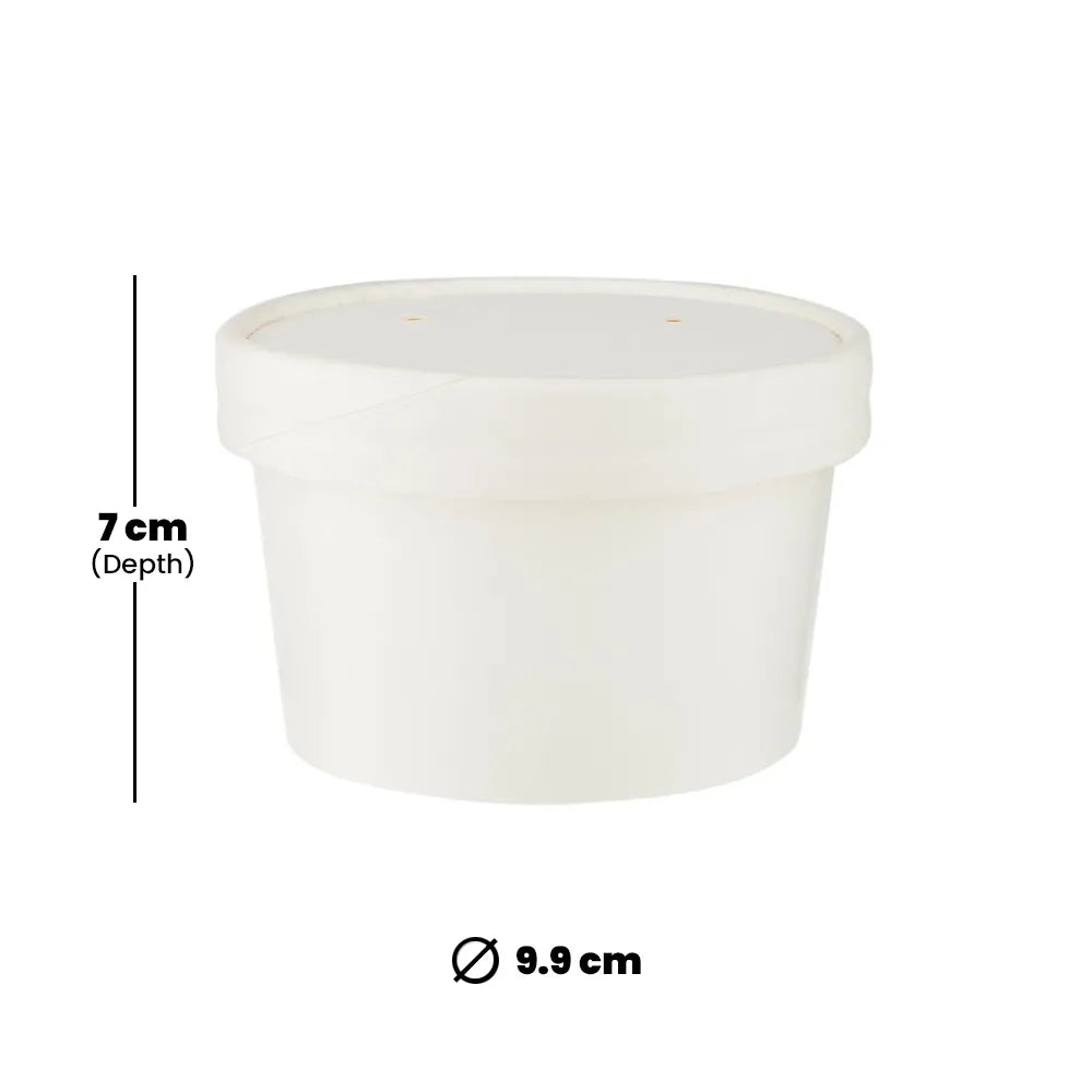 hotpack noodle paper bowl with a paper lid 355 ml 250 pcs