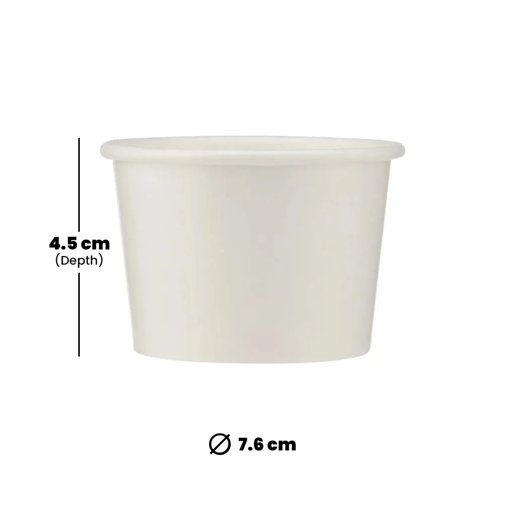 hotpack white ice cream paper bowl 400 mi 1000 pcs