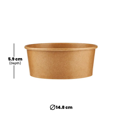 hotpack kraft paper salad bowl 769 ml 560 pcs