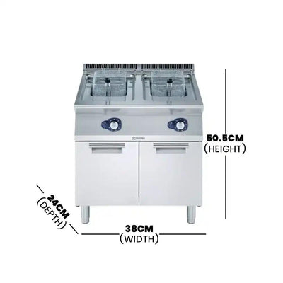 Electrolux 317071 Modular Cooking Range Freestanding Electric Fryer 15+15 Liters 28 kW - HorecaStore