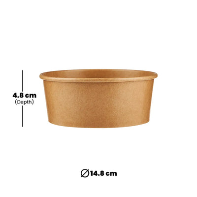 hotpack kraft paper salad bowl 592 ml 560 pcs