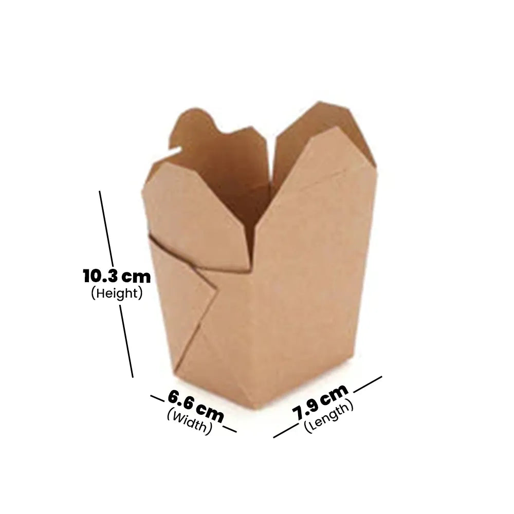 hotpack kraft square box 769 ml 120 pcs