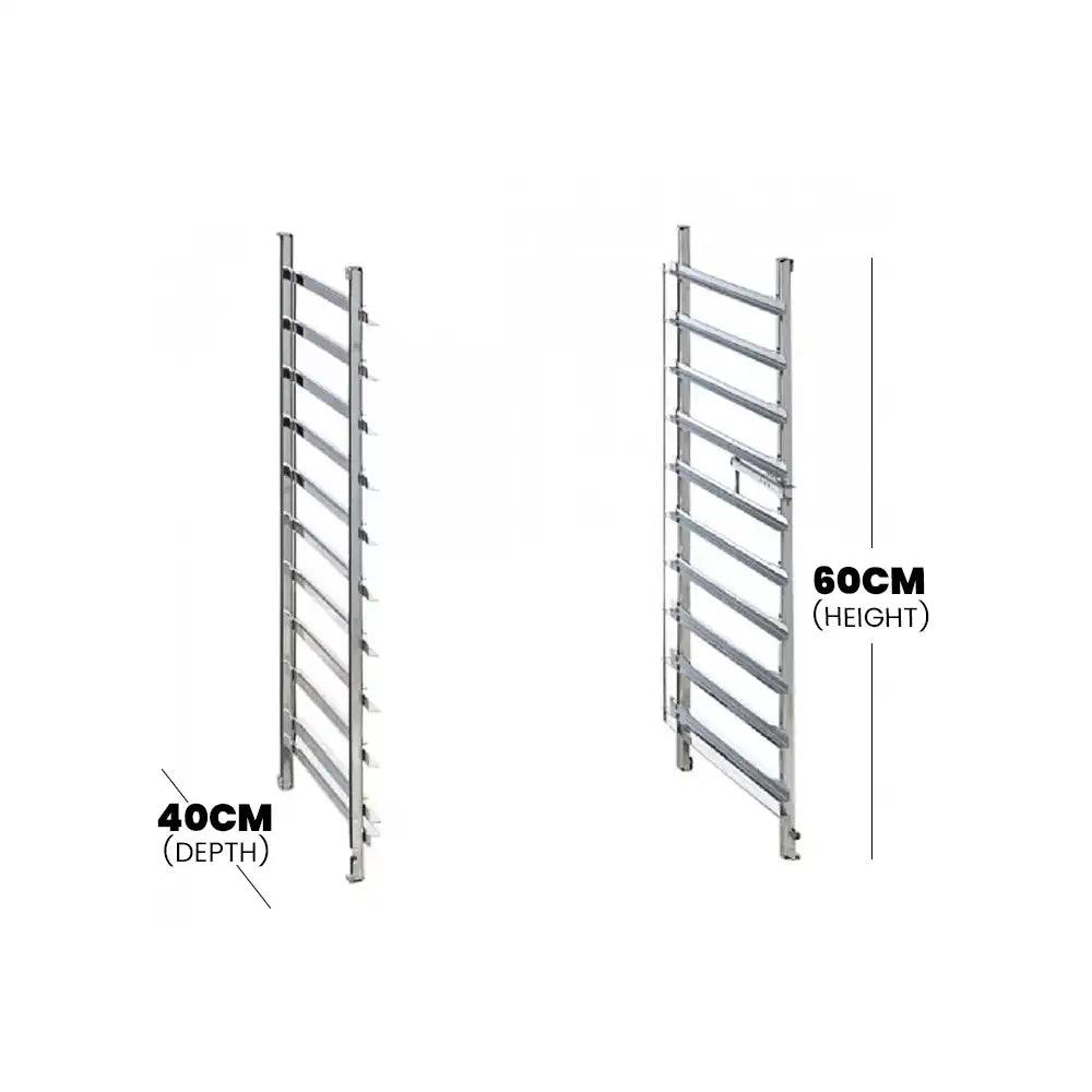 Rational 60.61.576 Hinging Rack 6-1/1, 6 Trays Capacity, 40 X 60 cm - HorecaStore