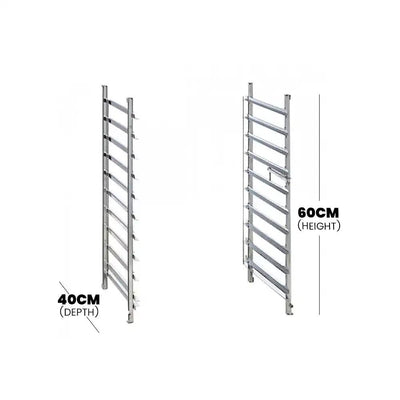 Rational 60.61.576 Hinging Rack 6-1/1, 6 Trays Capacity, 40 X 60 cm - HorecaStore